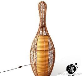 藤藝編織，光影詩篇 葫蘆型304落地?zé)酎c(diǎn)亮?xí)r尚中式家居